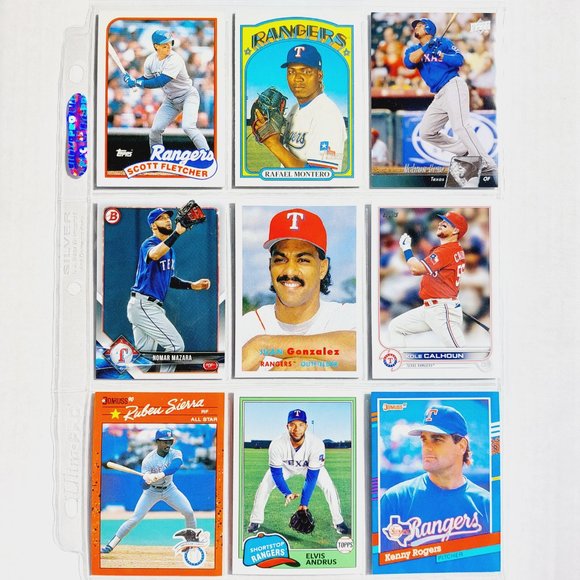 Texas Rangers 9 Card Lot - BSBL [28_2] - Picture 2 of 3